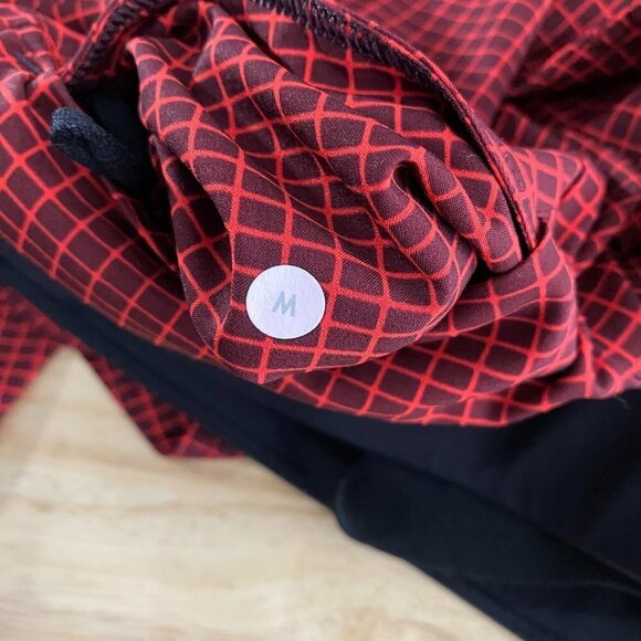 Lululemon Core Shorts Men's Medium Red Black Grid Unlined Athletic - Picture 7 of 7